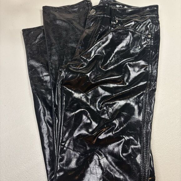 Tripp NYC Pants Mens 28 Black Skinny Leg Grunge Goth Vinyl 90s Vampire Punk - Picture 9 of 12